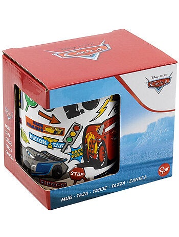 Taza de cerámica cars rayo mcqueen 325 ml – disney pixar