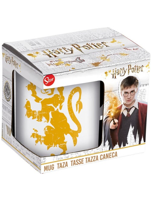 Taza de cerámica harry potter 325 ml con diseño dorado en caja regalo - Kiabi