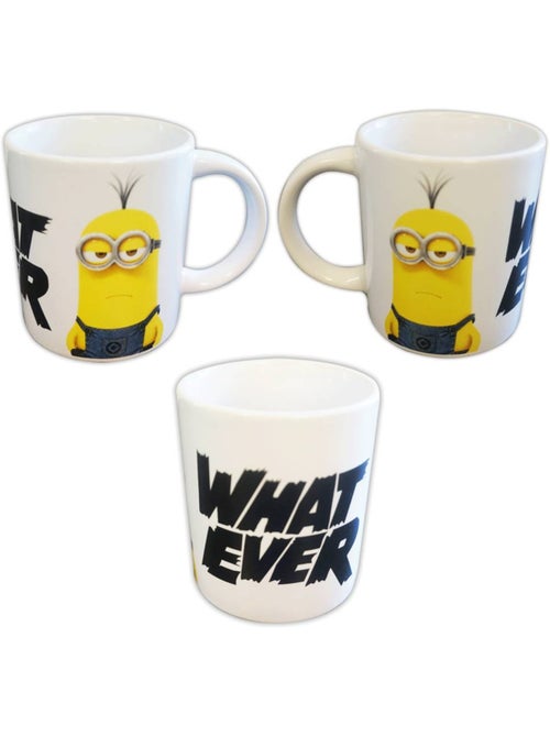 Taza de cerámica minions what ever 30 cl - apta para microondas y lavavajillas - Kiabi
