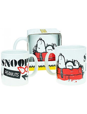 Taza de cerámica peanuts 'snoopy' 320 ml - asa lateral