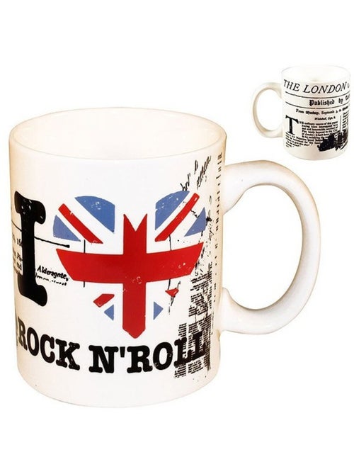 Taza de cerámica – union jack rock n’roll - Kiabi