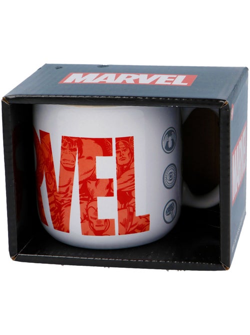 Taza de desayuno marvel de cerámica – 400 ml, diseño rojo y negro - Kiabi Taza de desayuno marvel de cerámica – 400 ml, diseño rojo y negro - Kiabi