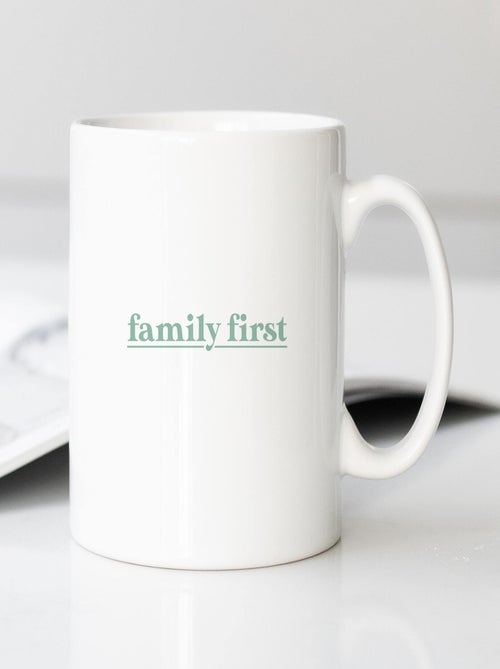 Taza FAMILY FIRST VERT - Kiabi