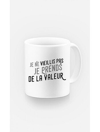 Taza JE PRENDS DE LA VALEUR