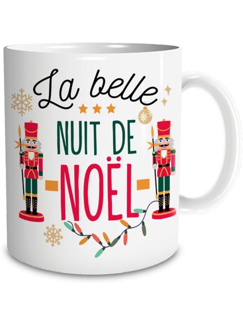 Taza navideña de cerámica la belle nuit de noël 320 ml - Kiabi