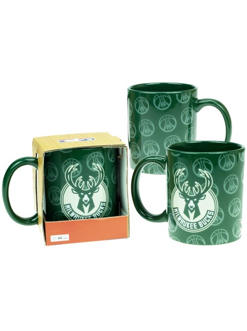 Taza nba milwaukee bucks back me up de cerámica 350 ml verde - Kiabi