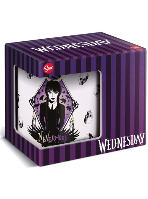 Taza personaje miércoles nevermore 325 ml de cerámica – miércoles - Kiabi