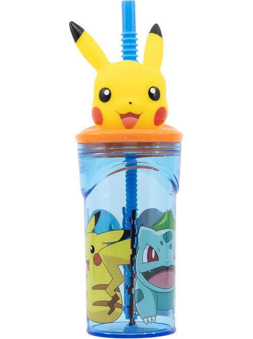 Taza pokémon – botella de agua 3d distorsion de plástico 360 ml - Kiabi