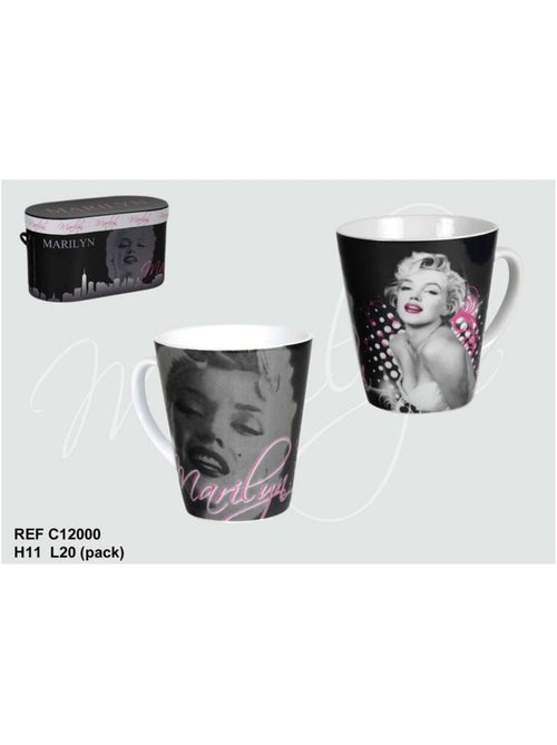 Taza – regalo de 2 tazas – marylin monroe - Kiabi
