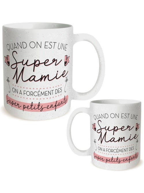 Taza súper abuela con purpurina - Kiabi