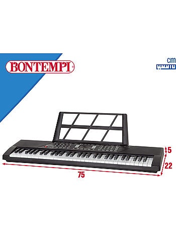 Teclado digital con atril 61 teclas bontempi
