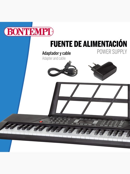 Teclado digital con atril 61 teclas bontempi - Kiabi Teclado digital con atril 61 teclas bontempi - Kiabi