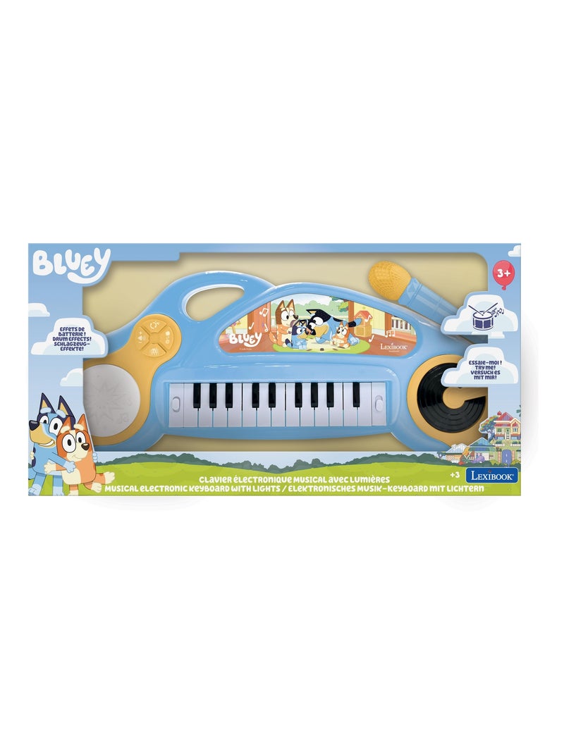 Teclado electr?nico Bluey Fun con luces Azul - Kiabi