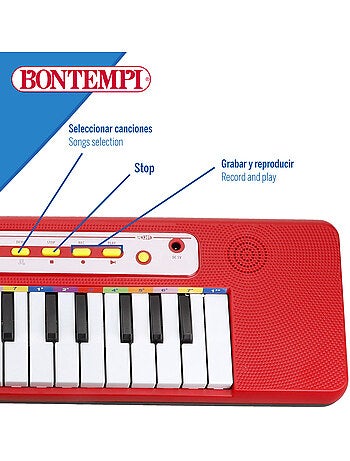 Teclado piano electrónico 32 teclas para niños bontempi
