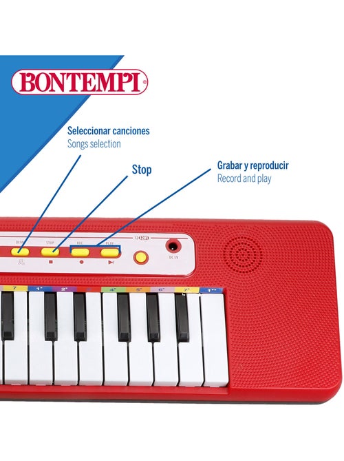 Teclado piano electrónico 32 teclas para niños bontempi - Kiabi Teclado piano electrónico 32 teclas para niños bontempi - Kiabi
