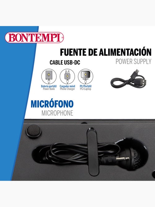 Teclado piano electrónico c/micrófono 37 teclas para niños bontempi - Kiabi Teclado piano electrónico c/micrófono 37 teclas para niños bontempi - Kiabi