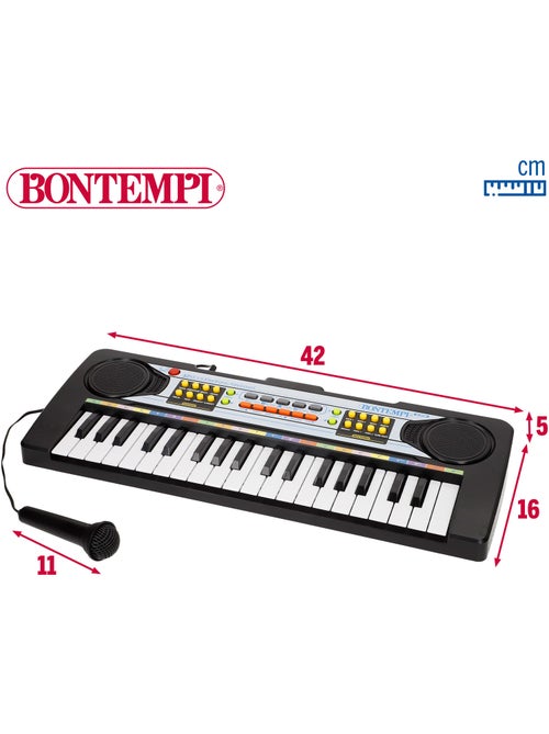 Teclado piano electrónico c/micrófono 37 teclas para niños bontempi - Kiabi Teclado piano electrónico c/micrófono 37 teclas para niños bontempi - Kiabi