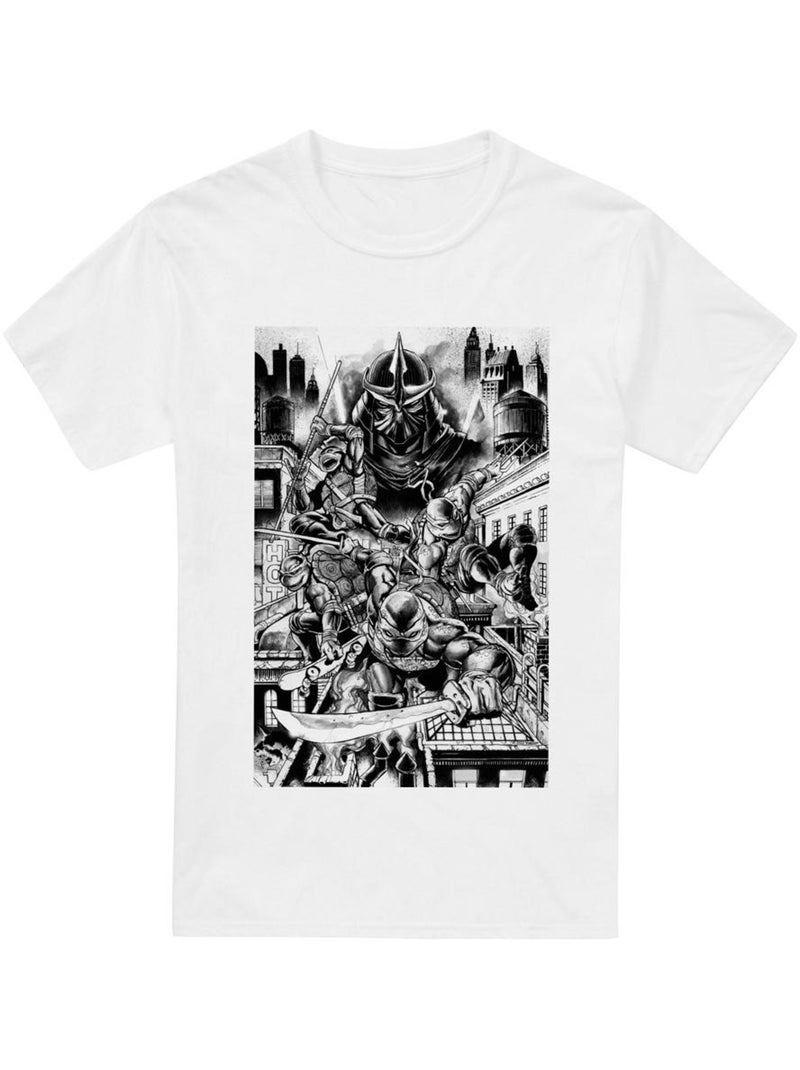 Teenage Mutant Ninja Turtles - Camiseta Take Down Shredder para Hombre Blanco - Kiabi