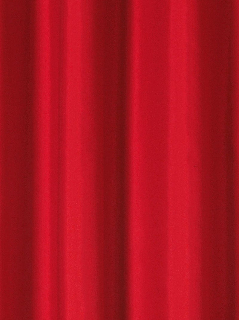 Tejido de cortina ignífugo de media malla M1 Rojo - Kiabi