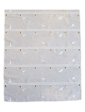 Tejido modular bordado blanco ambiente de verano