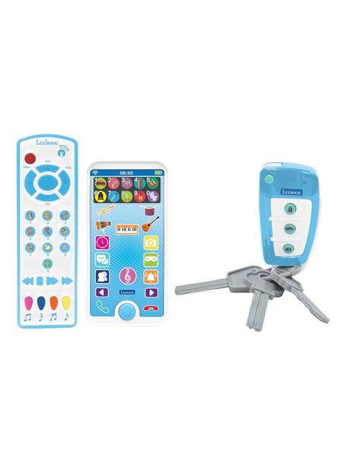 Teléfono móvil educativo, mando a distancia y llavero - Kiabi