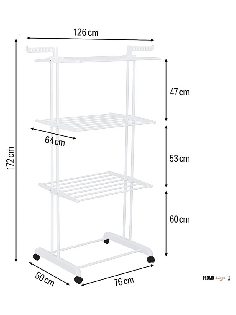 Tendedero de Plastique PROMO LINGE Blanco - Kiabi