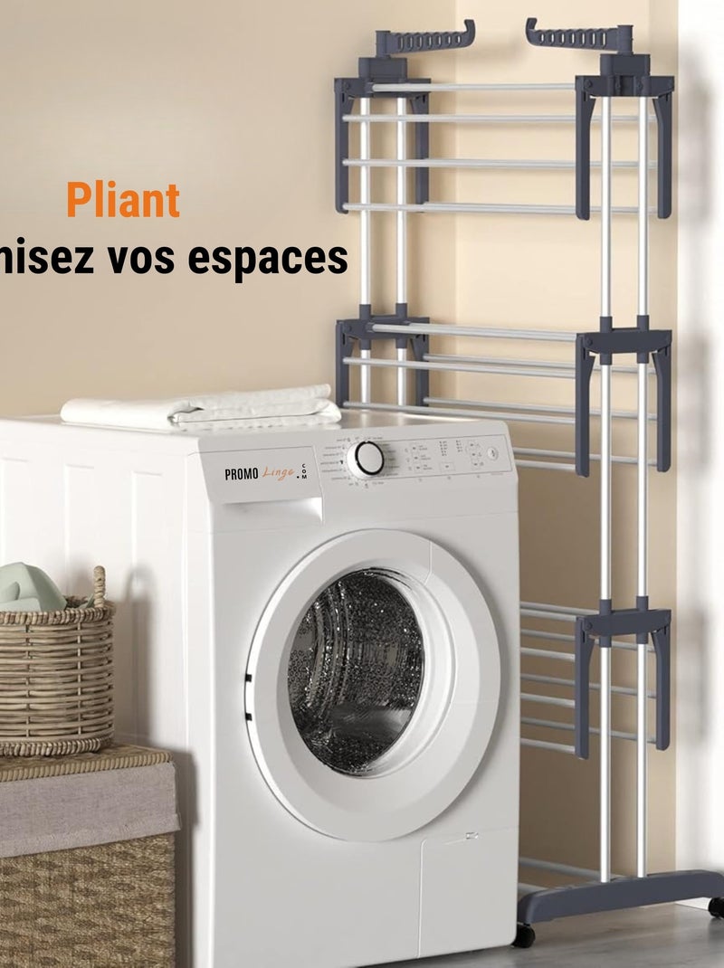 Tendedero de Plastique PROMO LINGE Gris - Kiabi