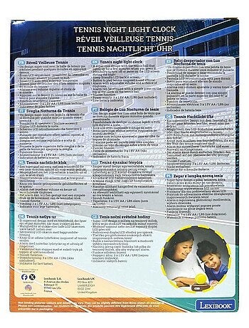 Tenis Luz nocturna Despertador con sonidos
