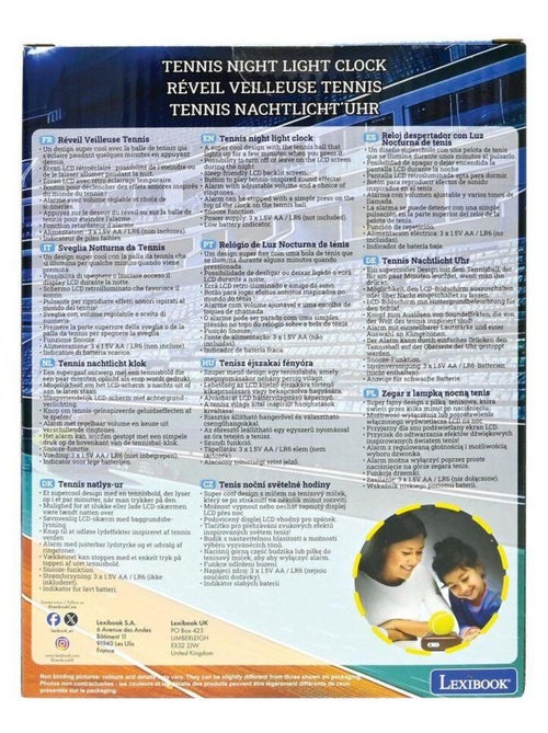 Tenis Luz nocturna Despertador con sonidos - Kiabi