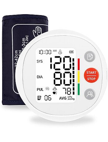 Tensiómetro LIONELO Pulso - Certificado - Manguito XL 22-42cm - Memoria 2x120 - USB-C