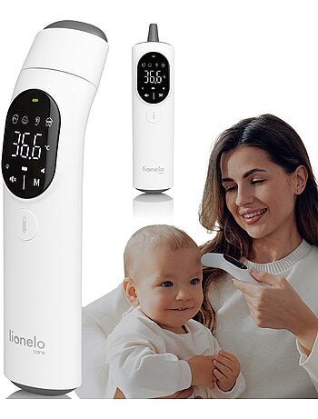 Termómetro sin contacto LIONELO Feverscan - Función de memoria - Alerta de fiebre - Mide en 1 segund