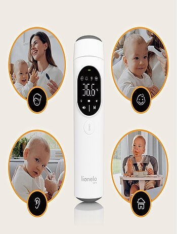 Termómetro sin contacto LIONELO Feverscan - Función de memoria - Alerta de fiebre - Mide en 1 segund