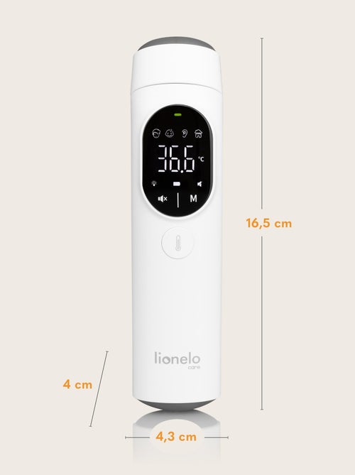 Termómetro sin contacto LIONELO Feverscan - Función de memoria - Alerta de fiebre - Mide en 1 segund - Kiabi