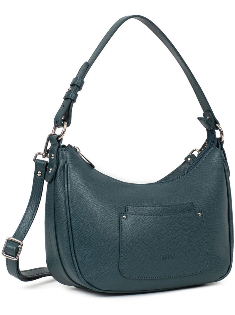 TESSA - Bolso de hombro con 1 asa Azul petróleo - Kiabi