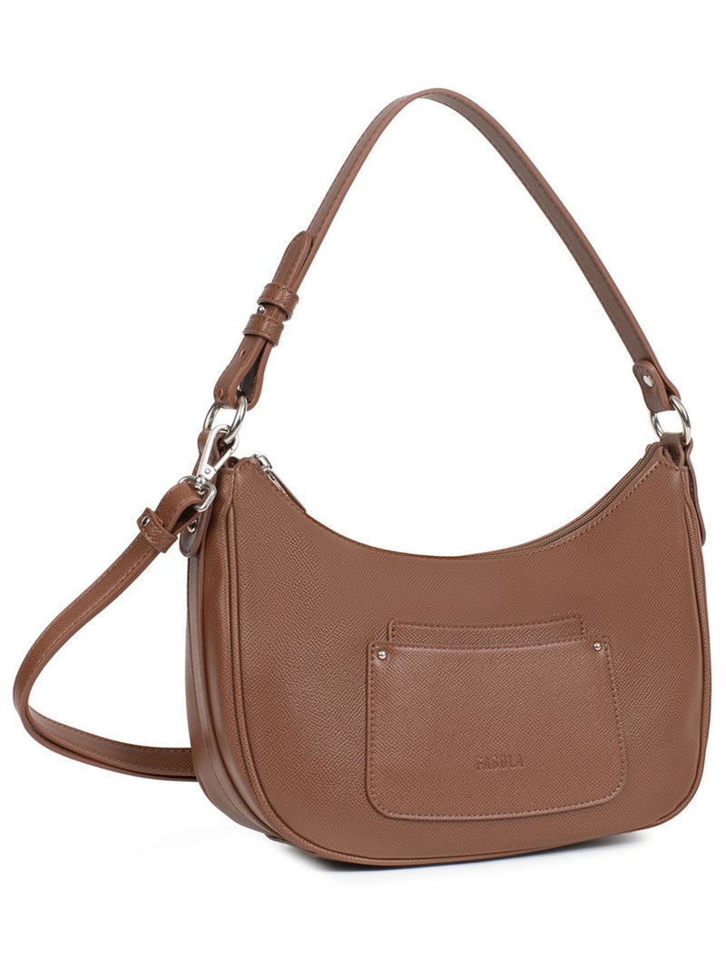 TESSA - Bolso de hombro con 1 asa Terracota - Kiabi