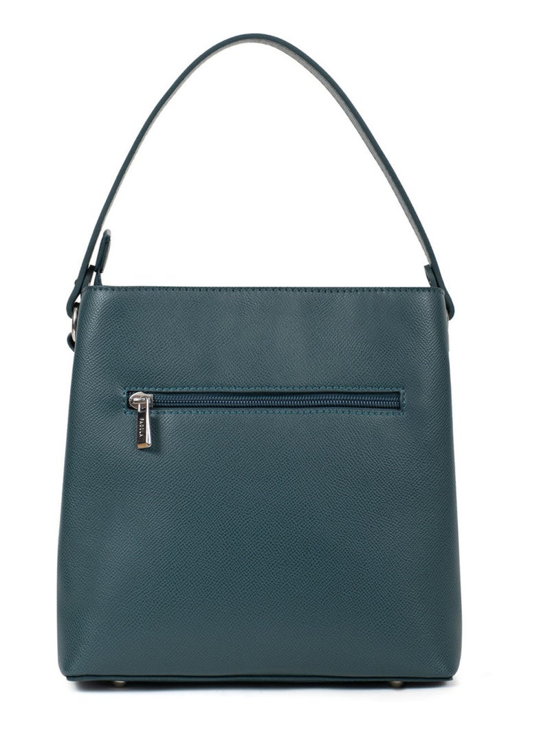TESSA - Bolso de mano con 1 asa Azul petróleo - Kiabi
