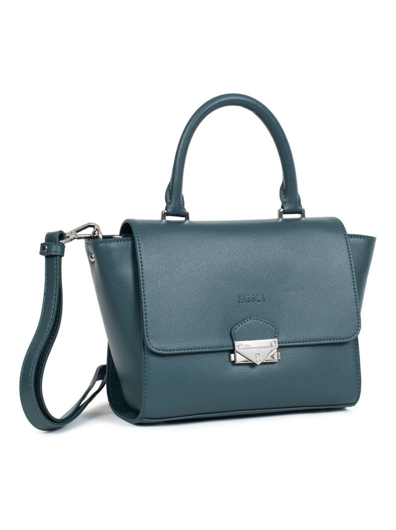 TESSA - Bolso de mano con 1 asa Azul petróleo - Kiabi