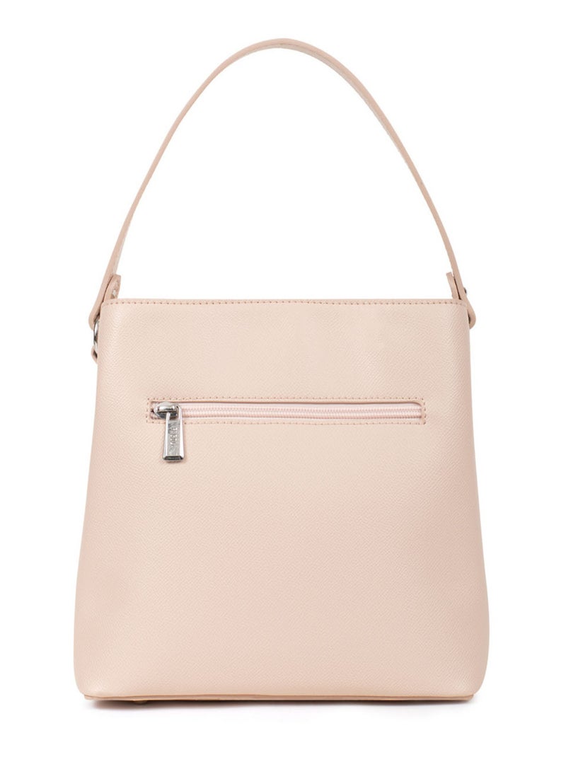TESSA - Bolso de mano con 1 asa Beige/Rosa - Kiabi