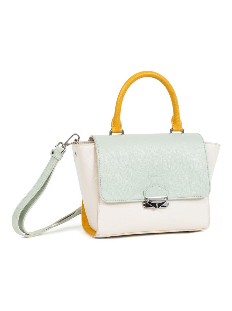 TESSA - Bolso de mano con 1 asa Blanco Multicolor - Kiabi