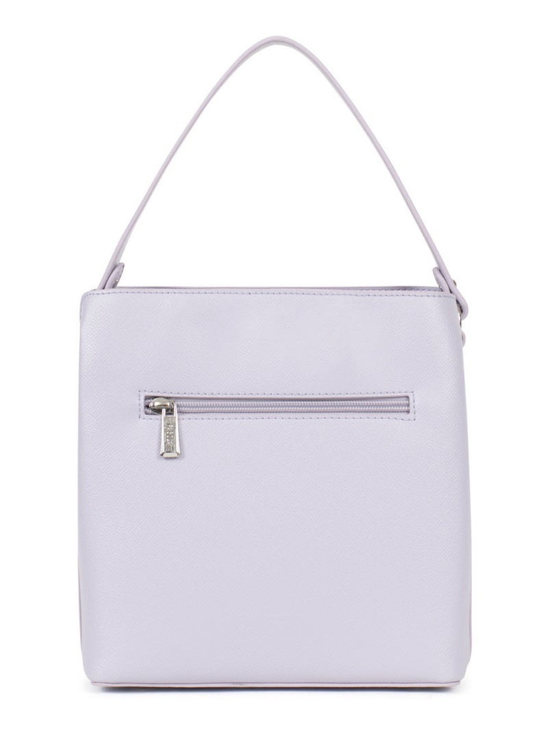 TESSA - Bolso de mano con 1 asa Malva lila - Kiabi
