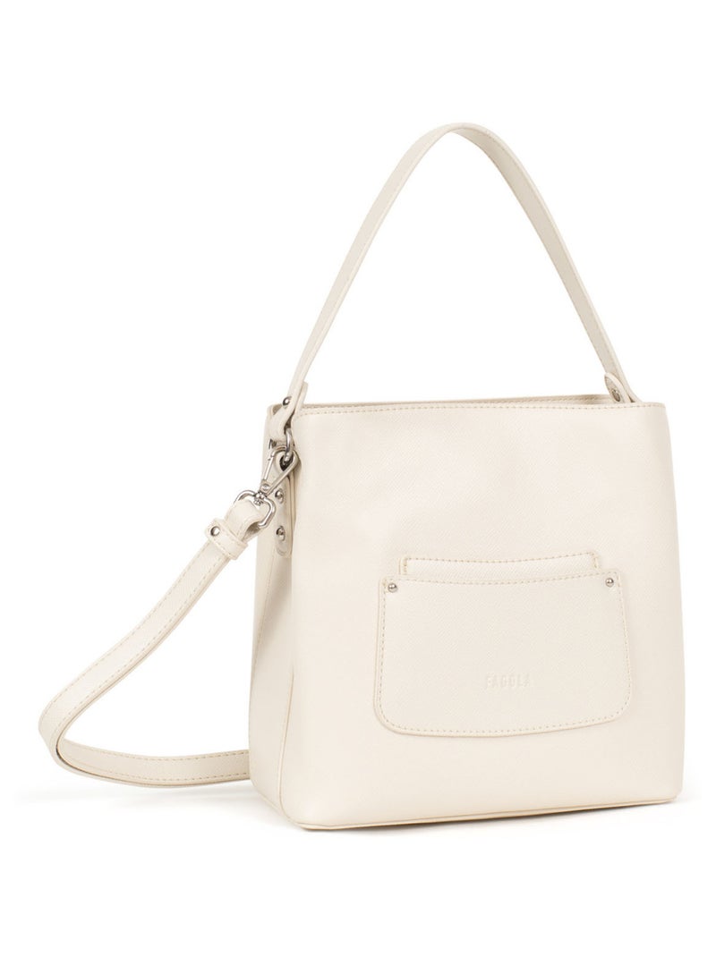TESSA - Bolso de mano con 1 asa Marfil - Kiabi