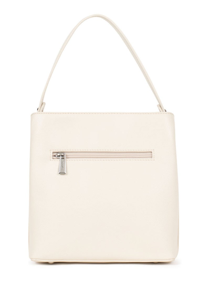 TESSA - Bolso de mano con 1 asa Marfil - Kiabi