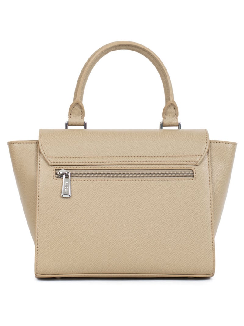 TESSA - Bolso de mano con 1 asa Marrón oscuro - Kiabi