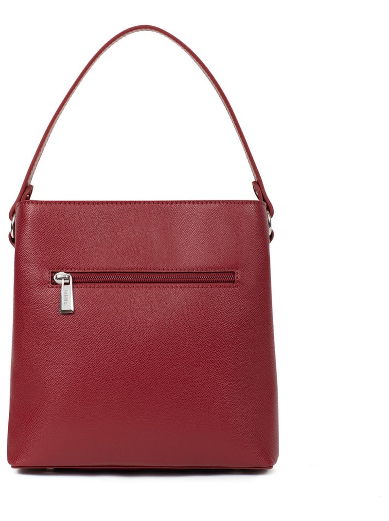 TESSA - Bolso de mano con 1 asa Rojo carmín - Kiabi