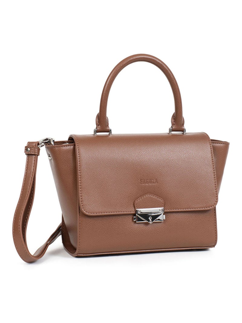 TESSA - Bolso de mano con 1 asa Terracota - Kiabi