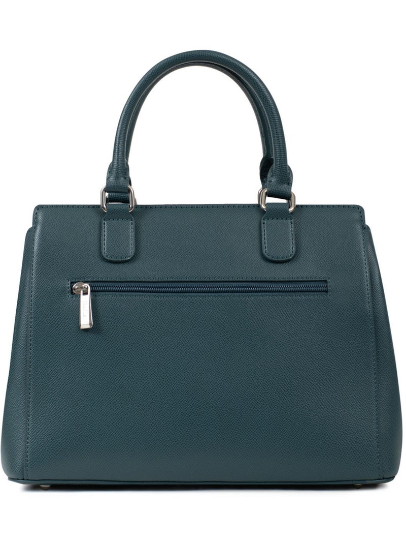 TESSA - Bolso de mano con 2 asas Azul petróleo - Kiabi