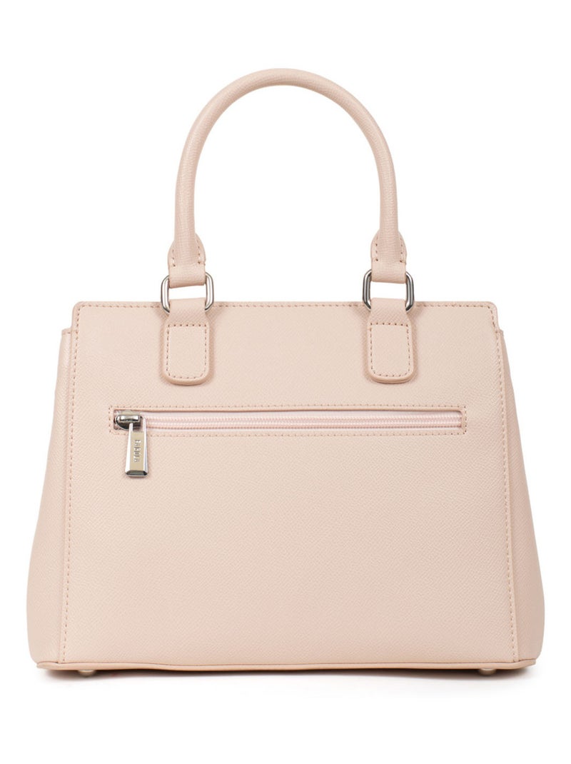 TESSA - Bolso de mano con 2 asas Beige/Rosa - Kiabi