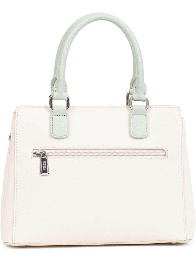 TESSA - Bolso de mano con 2 asas Blanco Multicolor - Kiabi