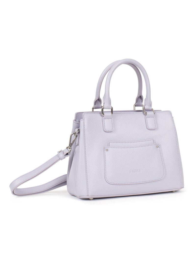 TESSA - Bolso de mano con 2 asas Malva lila - Kiabi