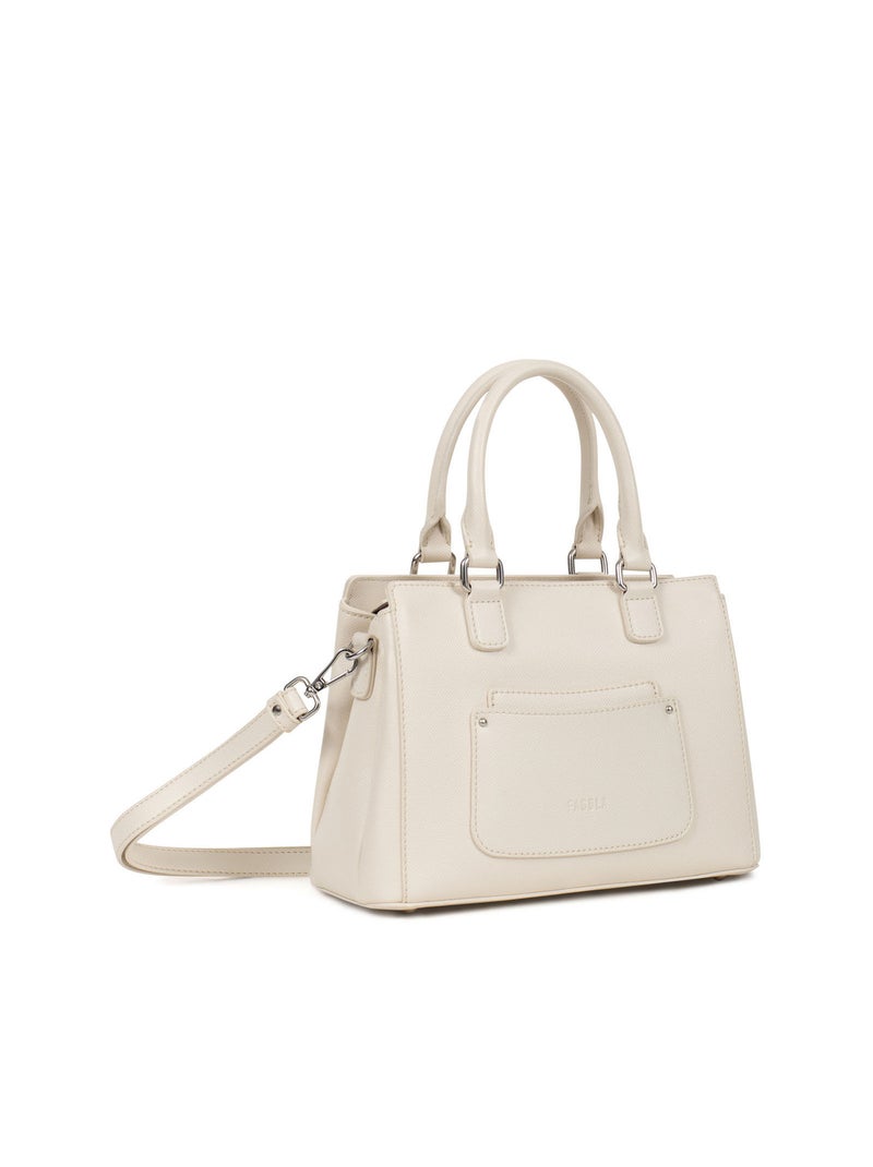 TESSA - Bolso de mano con 2 asas Marfil - Kiabi